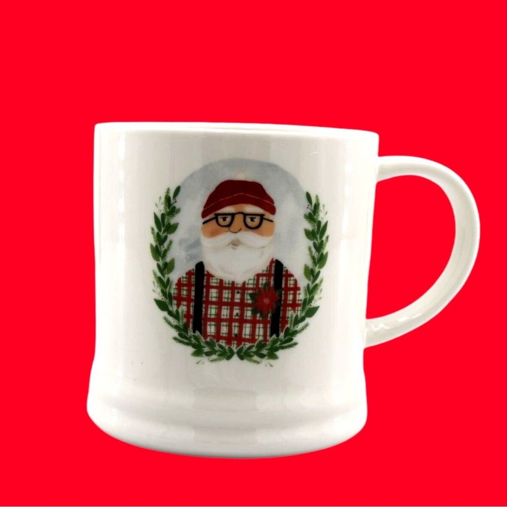 Threshold Christmas Mug, Holiday  OS White, Red. Ceramic
